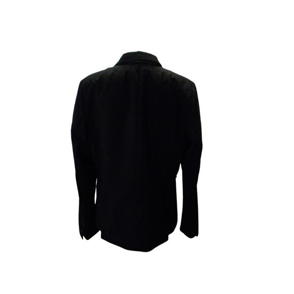 Banana Republic Black Stretch Blazer Size 16 Tall Once Button Career Work Jacket - Picture 1 of 10